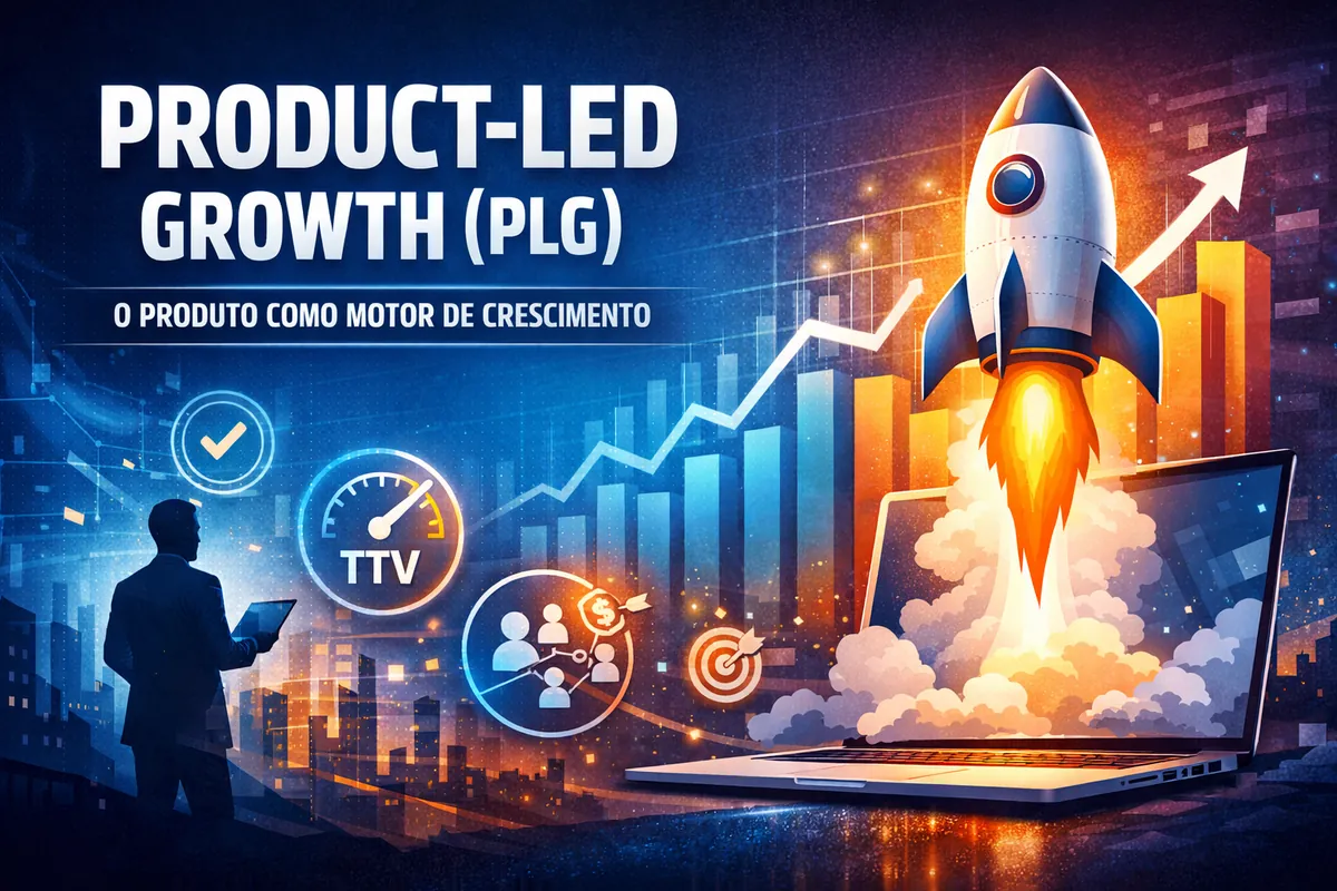 Product-Led Growth (PLG): quando o produto deixa de ser vitrine e passa a ser o motor de crescimento
